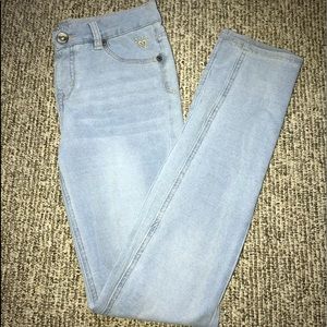 Justice premium skinny jeans.